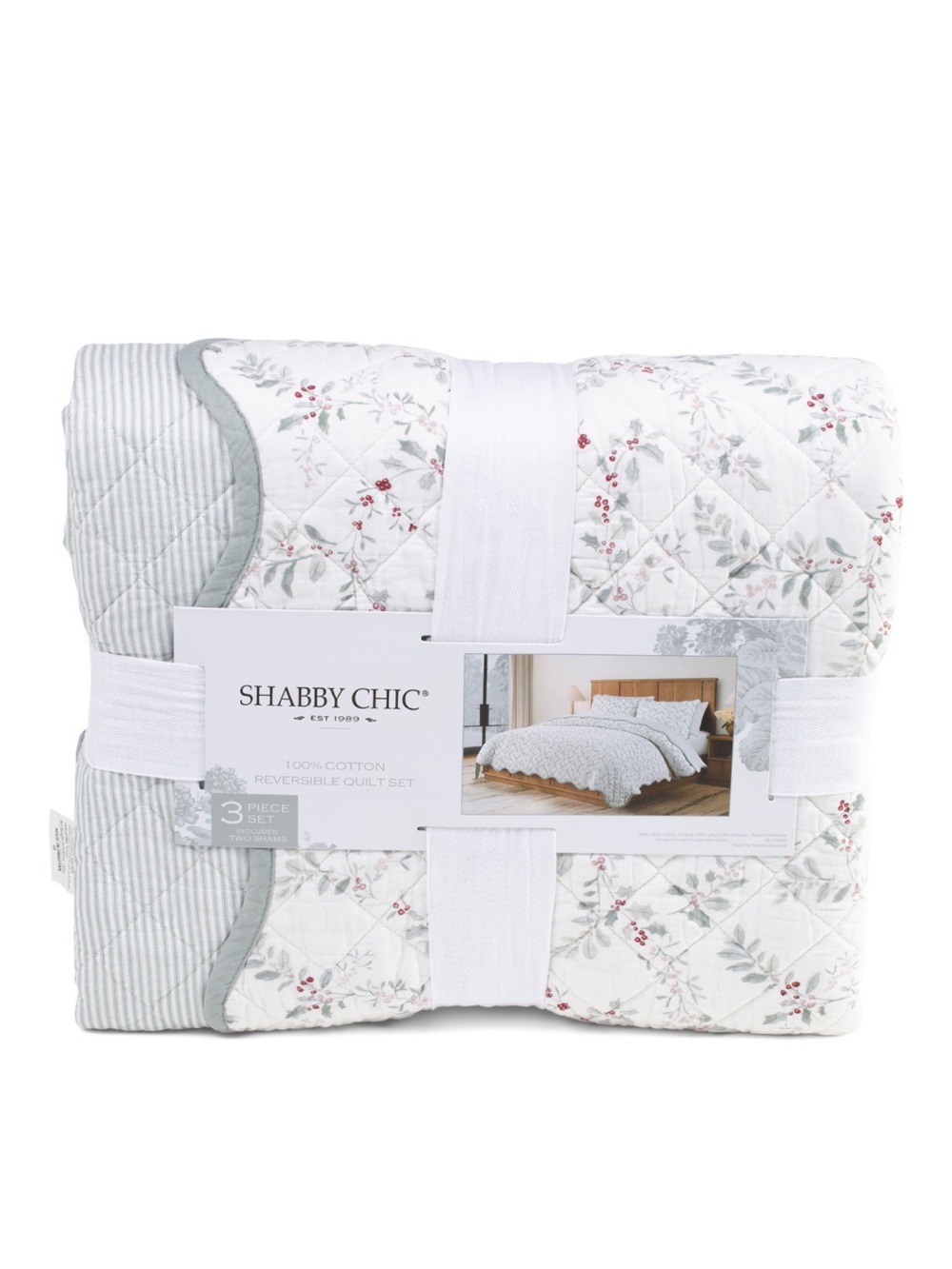 SHABBY CHIC
Vines And Berries Reversible Quilt Set